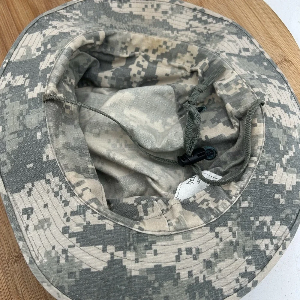 US Military Issue Multicam Hot Weather Boonie Sun Hat Size 7-3/4 Digital‎ Camo